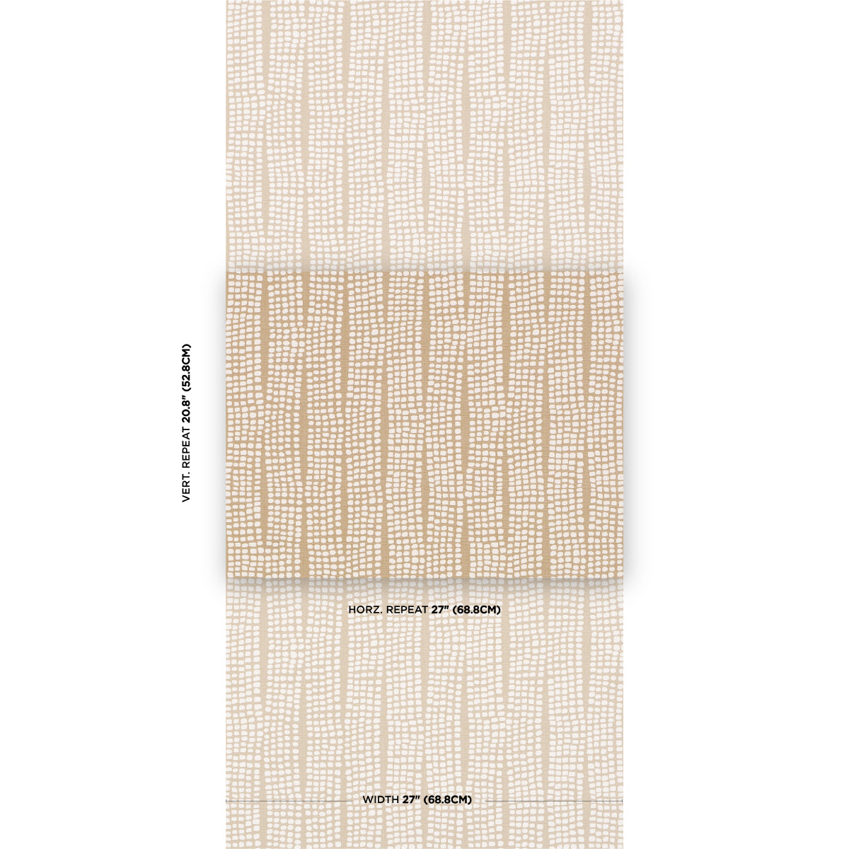 Purchase 5016111 | Noland Vinyl, Flax - Schumacher Wallpaper