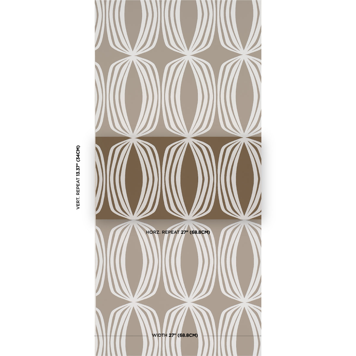 Purchase 5016121 | Fontana, Peat - Schumacher Wallpaper