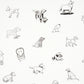 Purchase 5016130 | Good Dogs Everywhere, Black & White - Schumacher Wallpaper