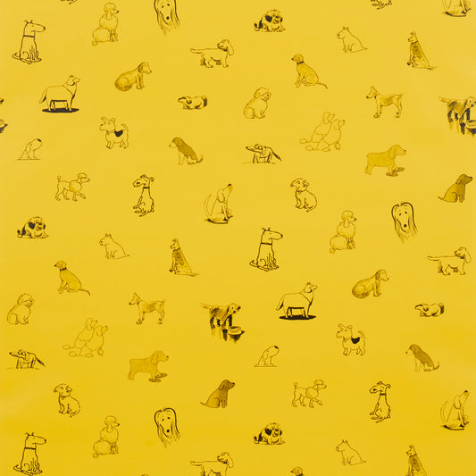 Purchase 5016131 | Good Dogs Everywhere, Taxi-Cab Yellow - Schumacher Wallpaper