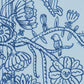 Purchase 5016142 | Edward Steed'S Towers Of Flowers, Sky Blue & Navy - Schumacher Wallpaper