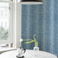 Purchase 5016142 | Edward Steed'S Towers Of Flowers, Sky Blue & Navy - Schumacher Wallpaper