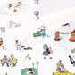 Purchase 5016170 | Joana Avillez'S Street Scenes, Multicolor On White - Schumacher Wallpaper