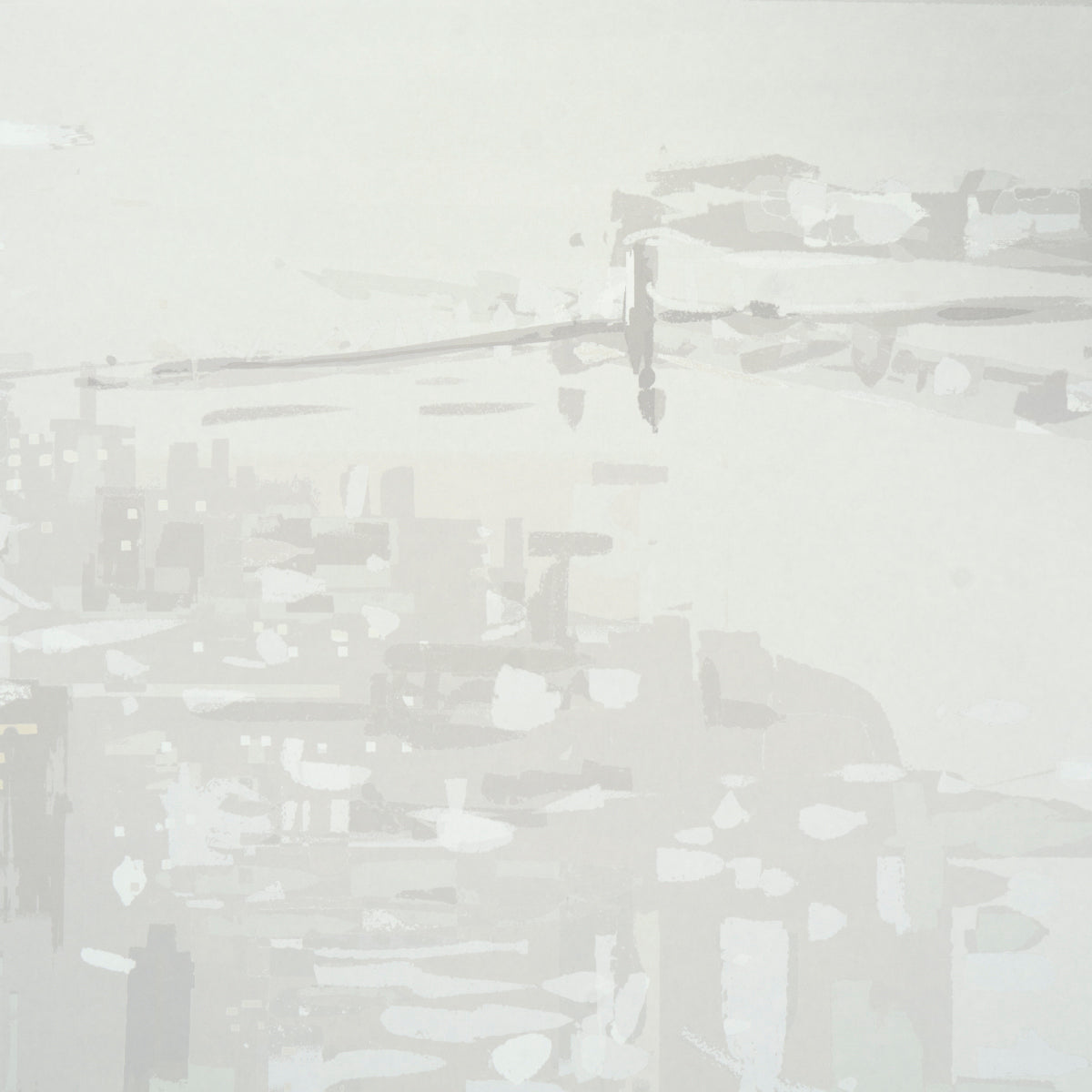 Purchase 5016192 | Pascal Campion'S New York Skyline, Soft Gray - Schumacher Wallpaper