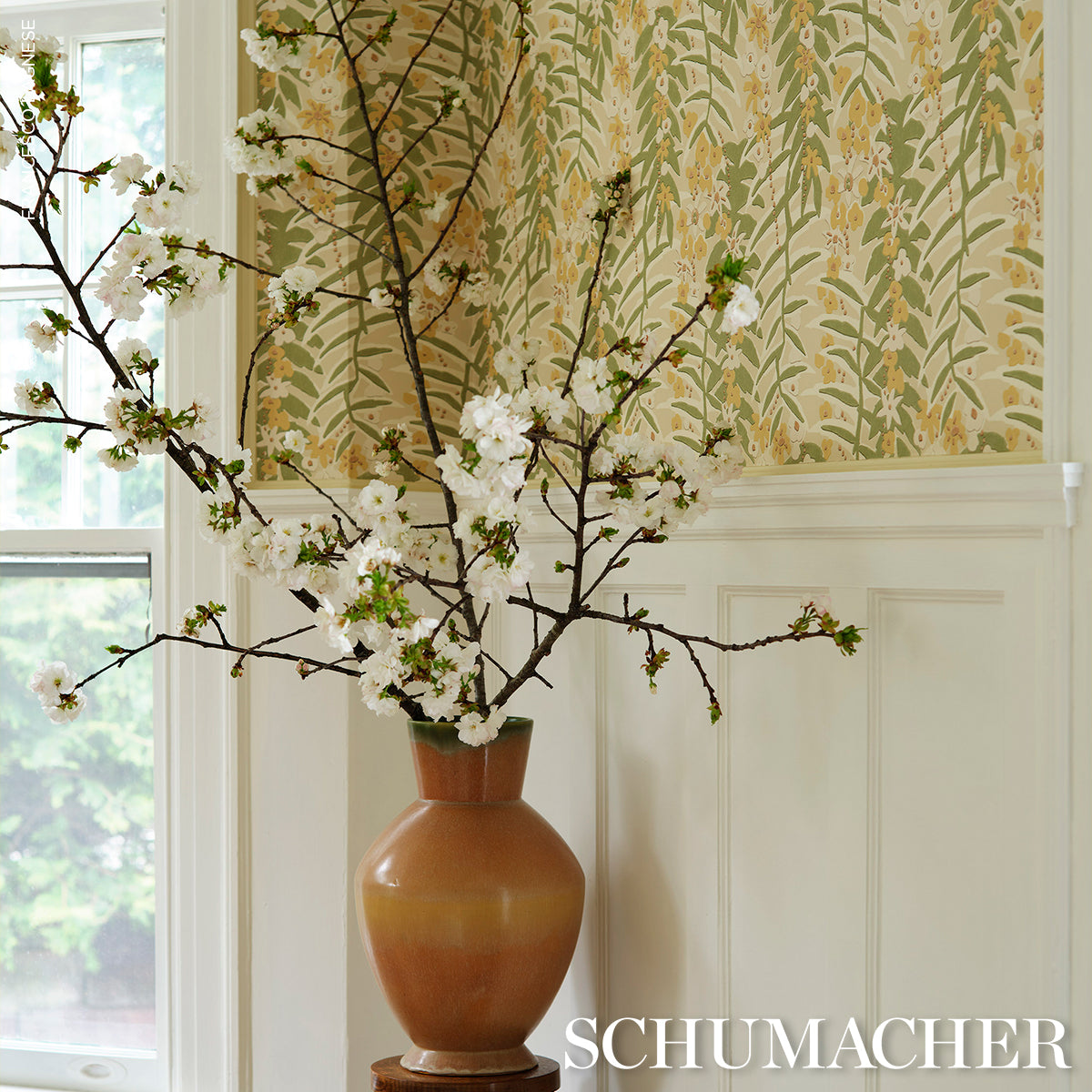 Purchase 5016251 | Ashbee Botanical, Citron - Schumacher Wallpaper