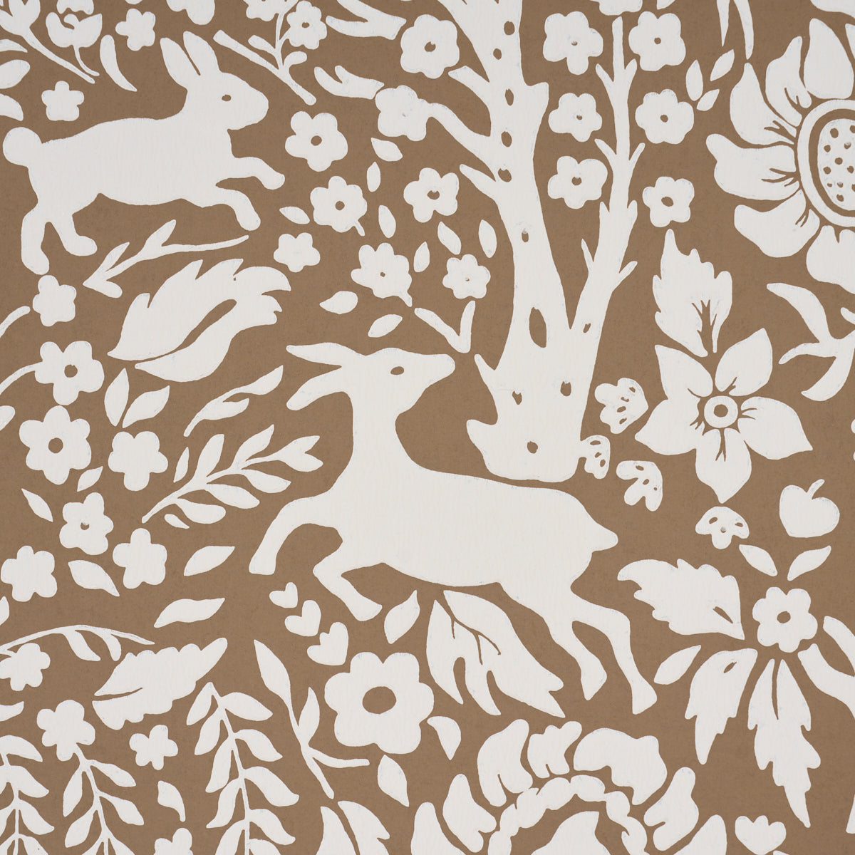 Purchase 5016260 | Deerfield, Mocha - Schumacher Wallpaper