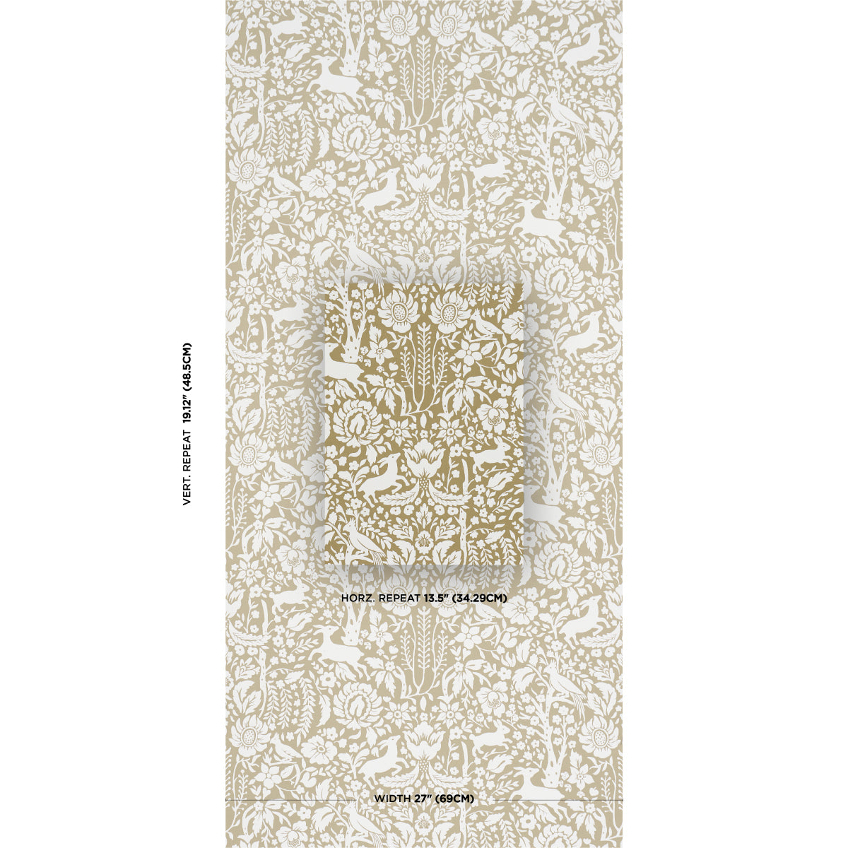 Purchase 5016261 | Deerfield, Moss - Schumacher Wallpaper