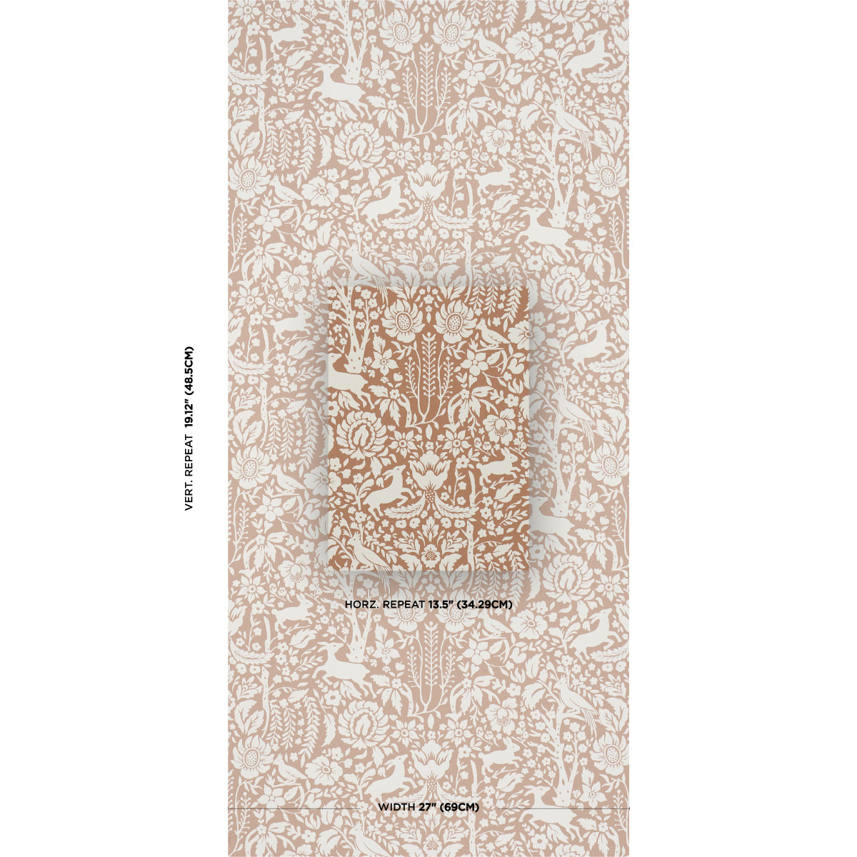 Purchase 5016262 | Deerfield, Spice - Schumacher Wallpaper