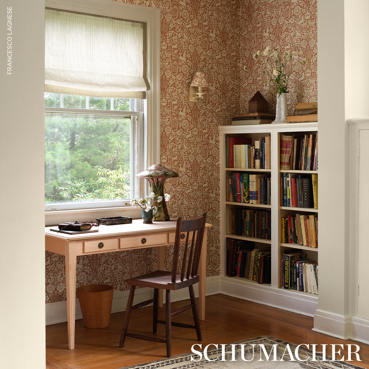 Purchase 5016262 | Deerfield, Spice - Schumacher Wallpaper