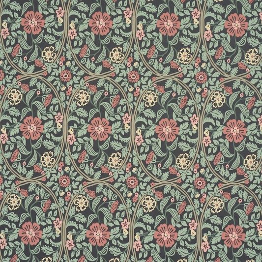 Purchase 5016270 | Garden Guild, Midnight - Schumacher Wallpaper