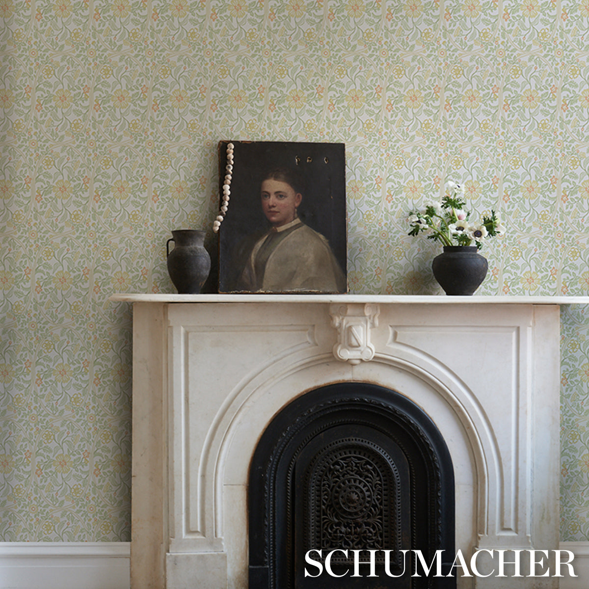 Purchase 5016271 | Garden Guild, Marigold - Schumacher Wallpaper