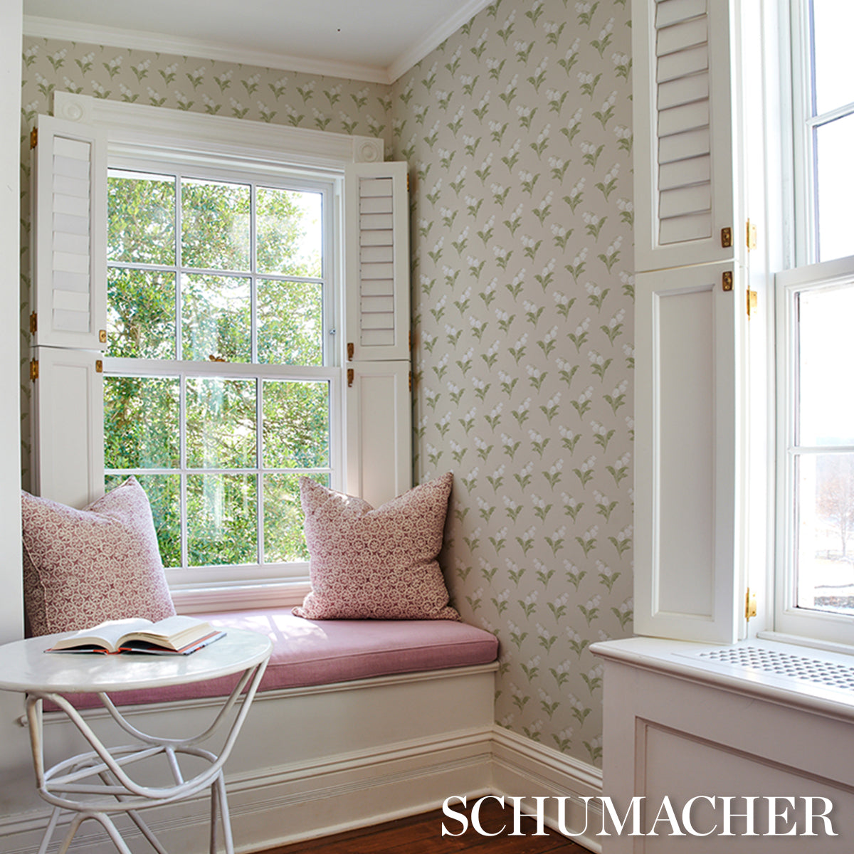 Purchase 5016281 | Lily Of The Valley, Spring - Schumacher Wallpaper