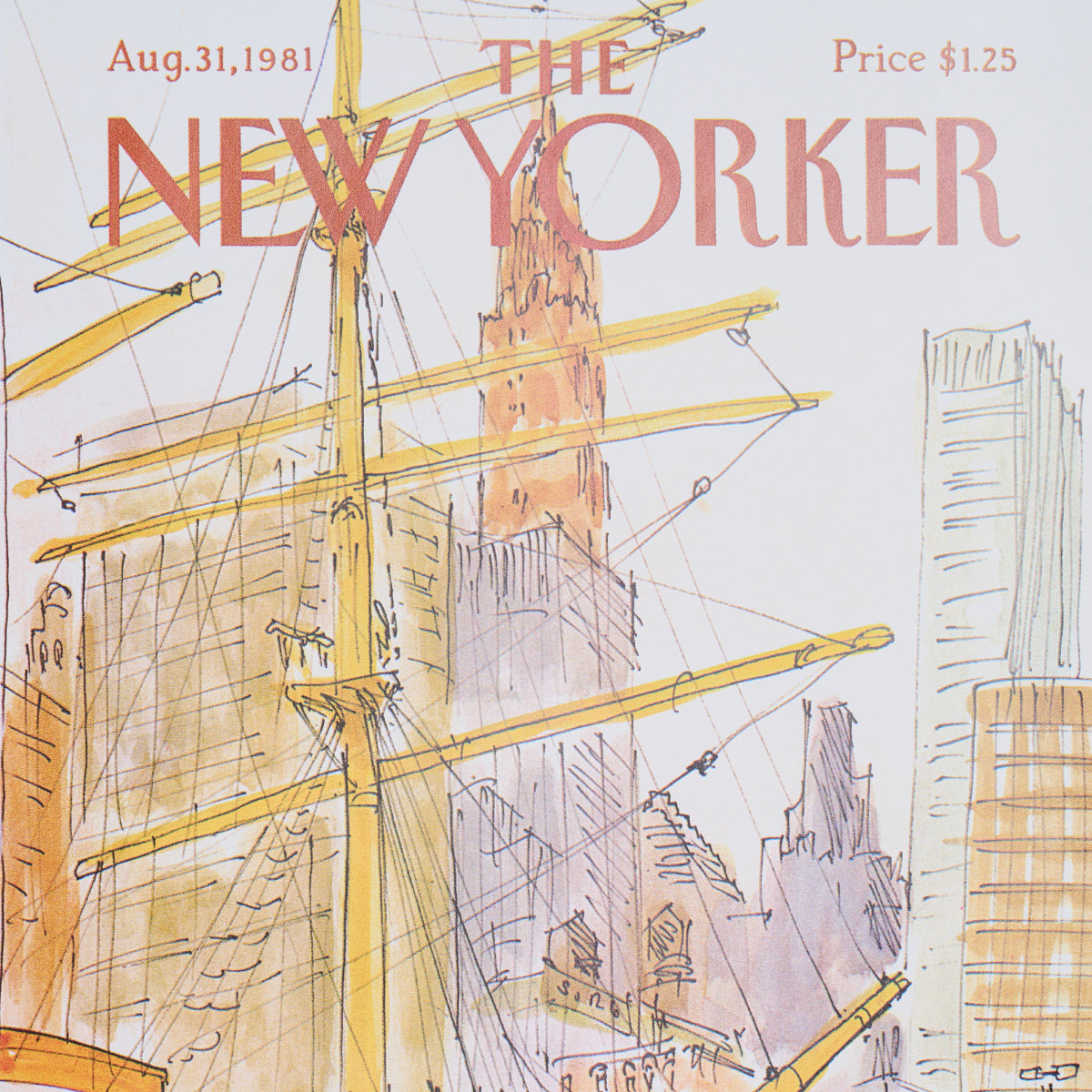 Purchase 5016330 | The New Yorker City-View Covers, Multicolor - Schumacher Wallpaper