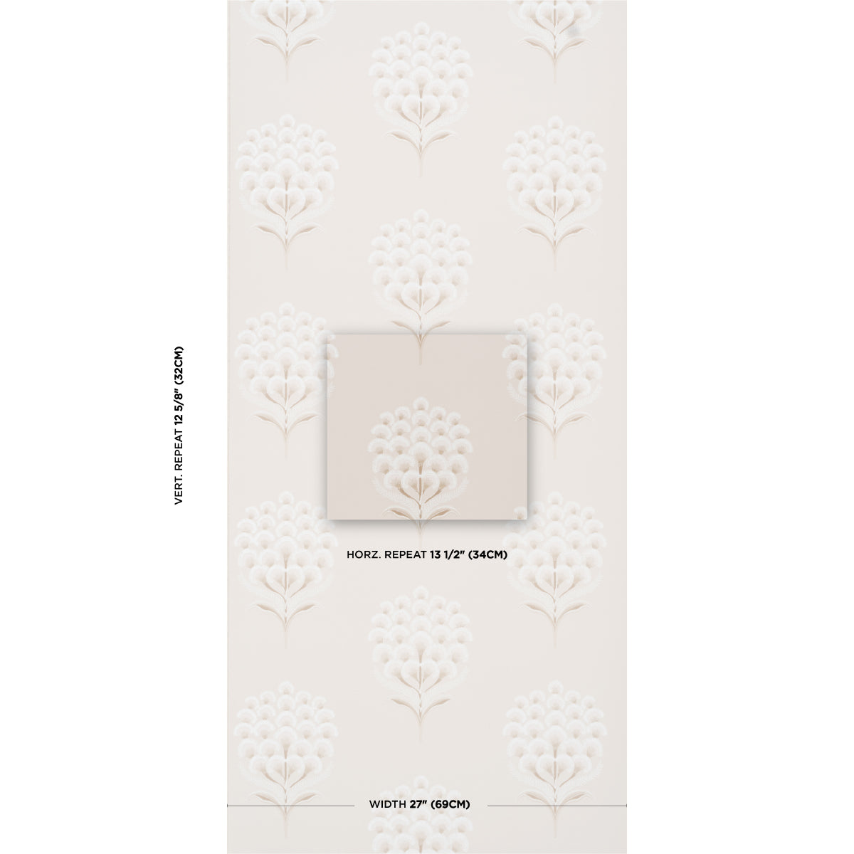 Purchase 5016340 | Aurelia, Limestone - Schumacher Wallpaper