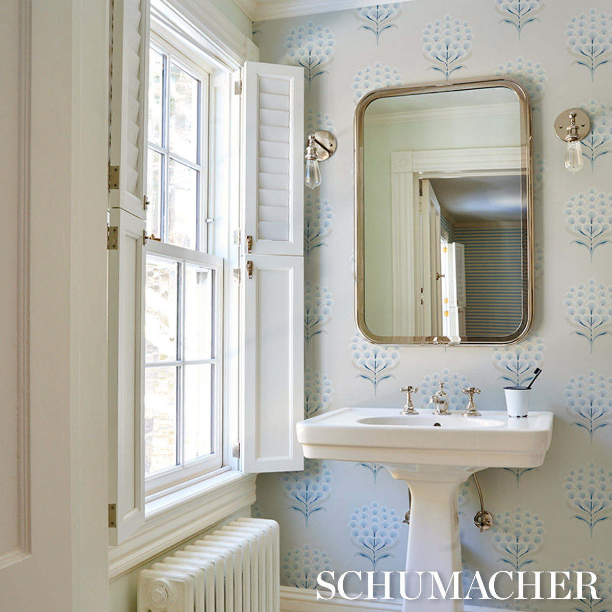 Purchase 5016341 | Aurelia, Porcelain - Schumacher Wallpaper