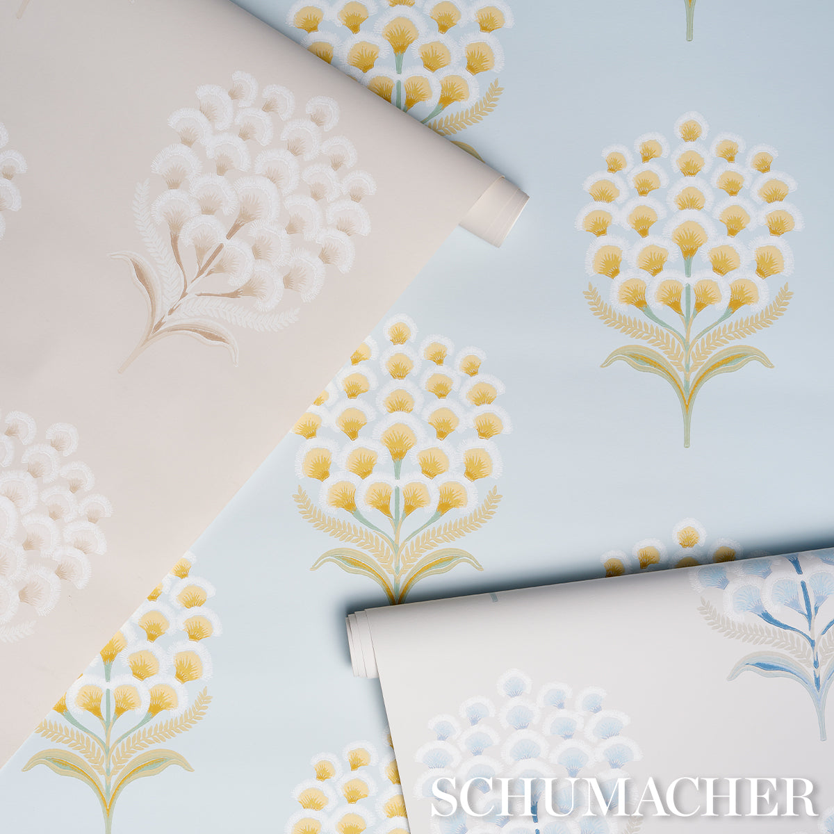 Purchase 5016341 | Aurelia, Porcelain - Schumacher Wallpaper