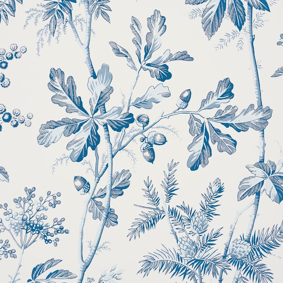 Purchase 5016351 | Brantwood Vine, Porcelain - Schumacher Wallpaper