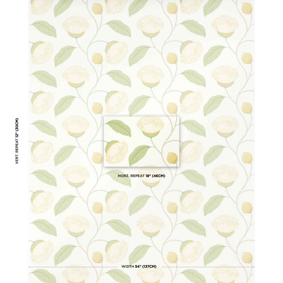 Purchase 5016362 | Celinda, Citrus - Schumacher Wallpaper