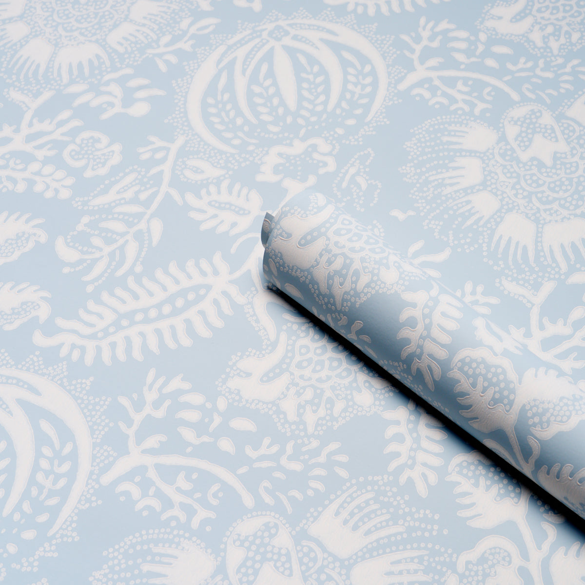 Purchase 5016370 | Pomegranate Print, Sky - Schumacher Wallpaper