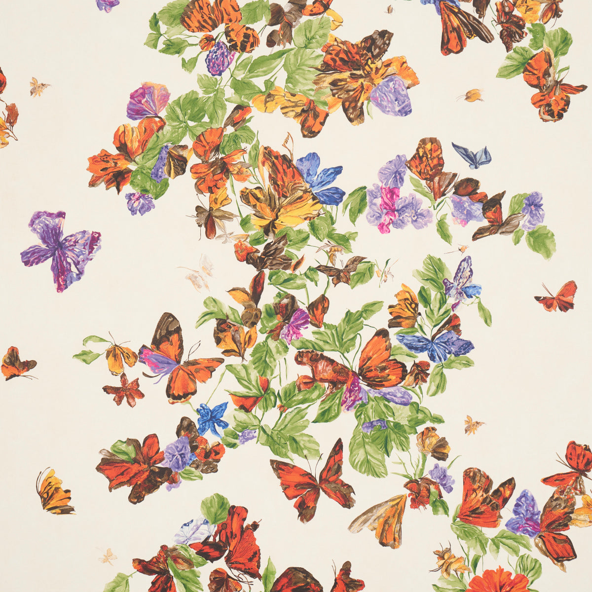 Purchase 5016380 | Pyne Butterfly, Monarch Orange - Schumacher Wallpaper