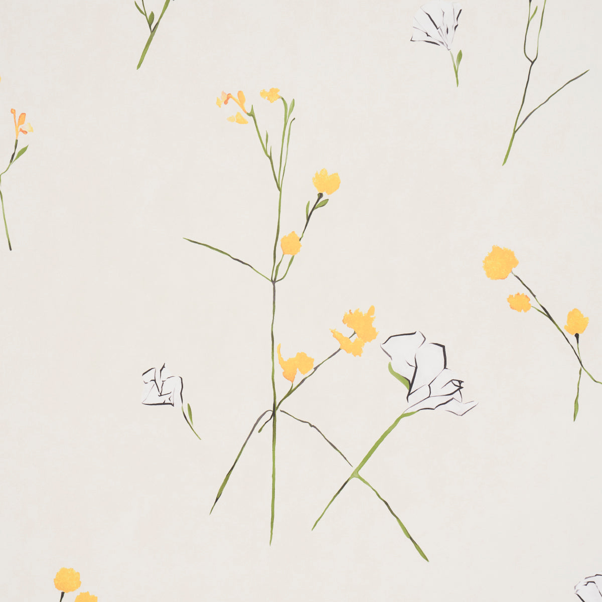 Purchase 5016400 | Alex'S Floral, Daffodil - Schumacher Wallpaper