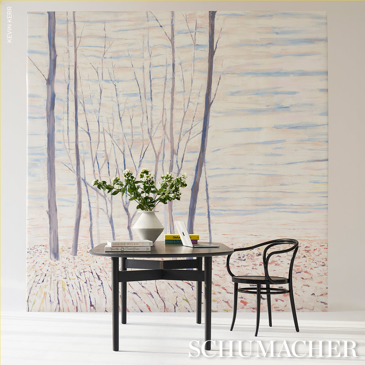 Purchase 5016410 | Acanthus Forest Panel Set, Cool Multi - Schumacher Wallpaper
