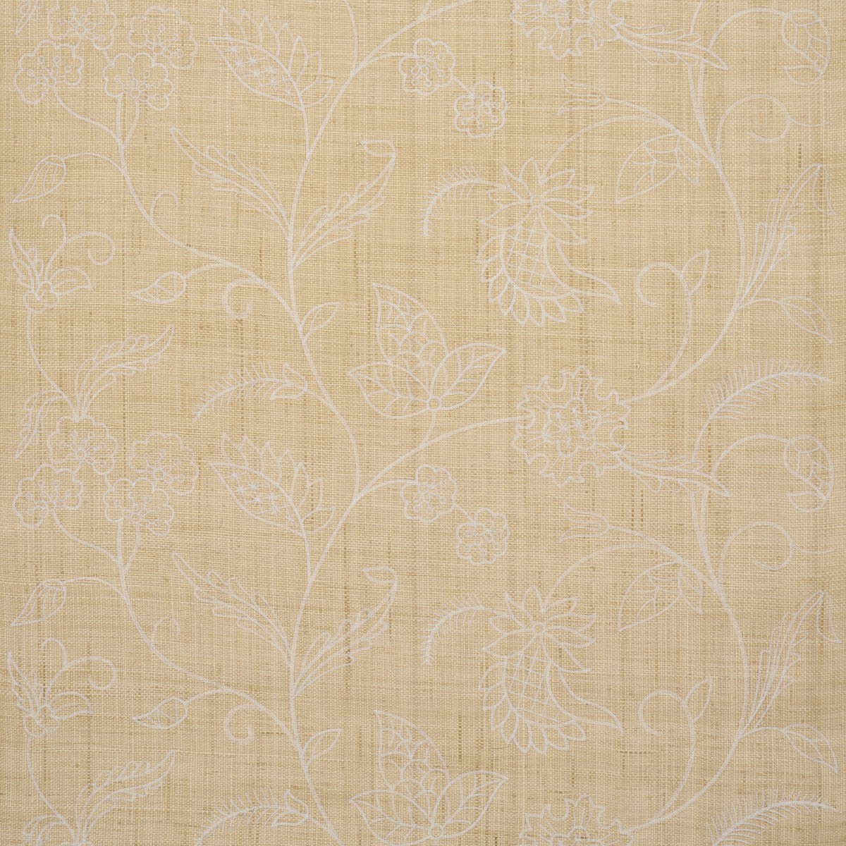 Purchase 5016430 | Sconset Embroidered Raffia L, Natural - Schumacher Wallpaper