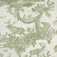 Purchase 5016441 | Western Toile, Olive - Schumacher Wallpaper