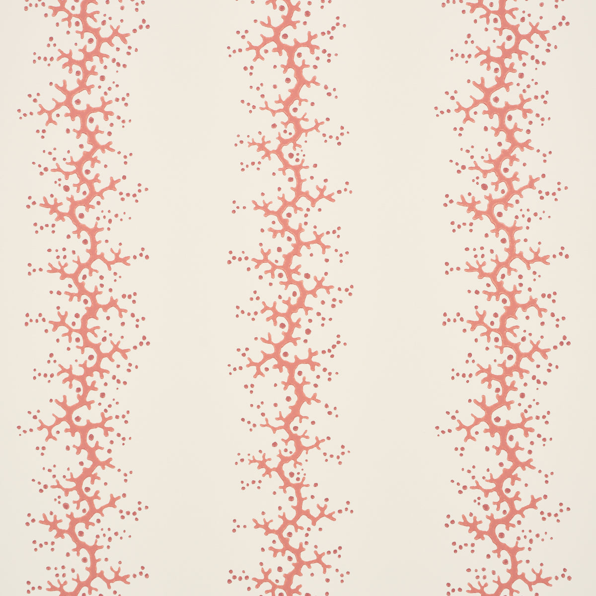 Purchase 5016450 | Coral Stripe, Coral - Schumacher Wallpaper