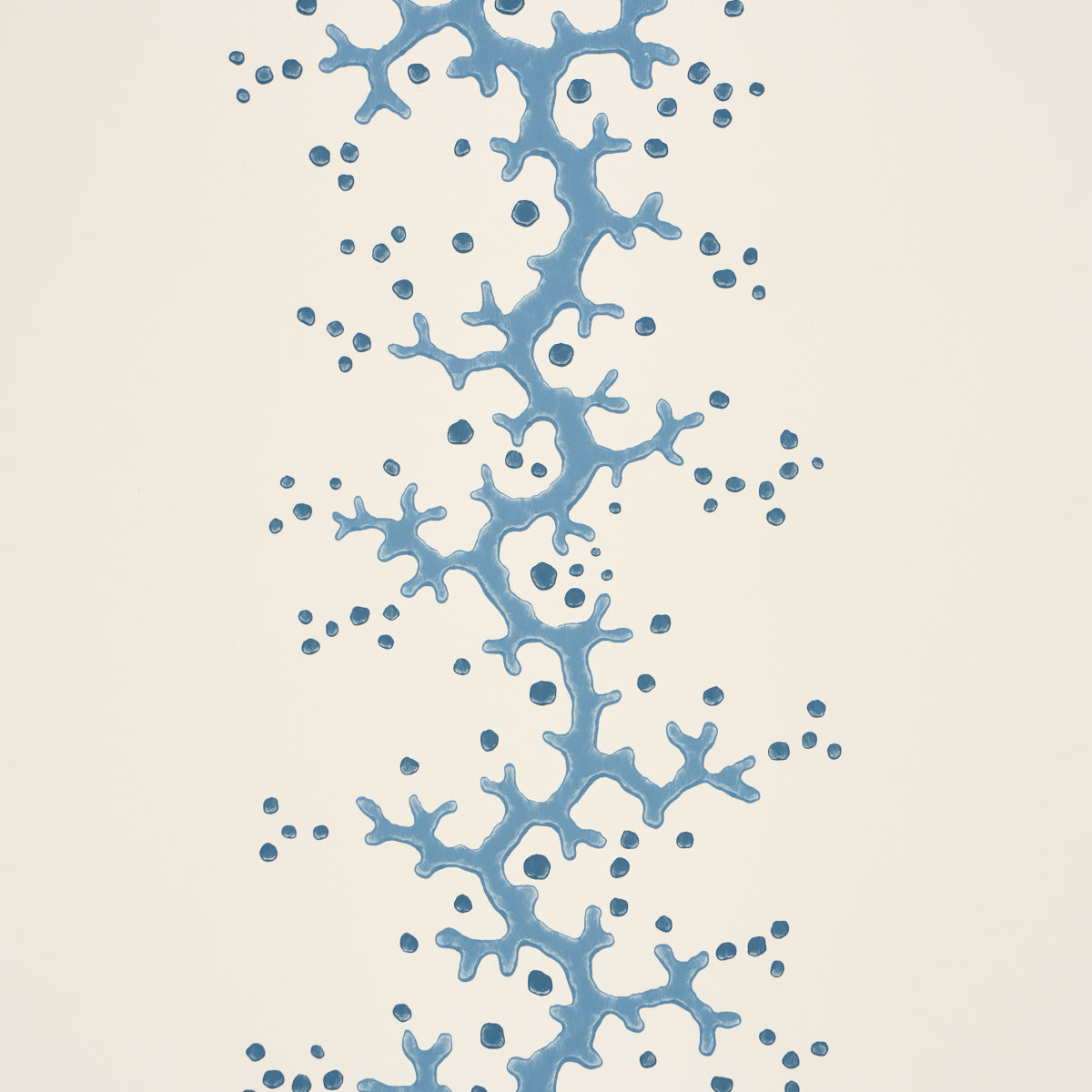 Purchase 5016451 | Coral Stripe, Blue - Schumacher Wallpaper