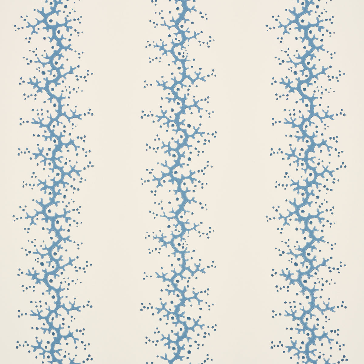 Purchase 5016451 | Coral Stripe, Blue - Schumacher Wallpaper