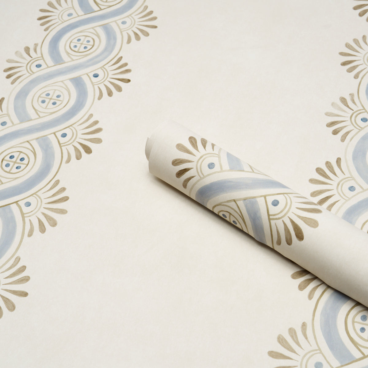 Purchase 5016460 | Leonidis Stripe, Blue - Schumacher Wallpaper