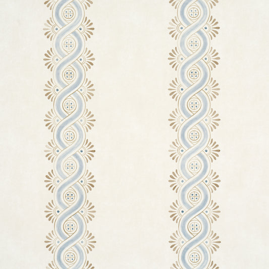 Purchase 5016460 | Leonidis Stripe, Blue - Schumacher Wallpaper