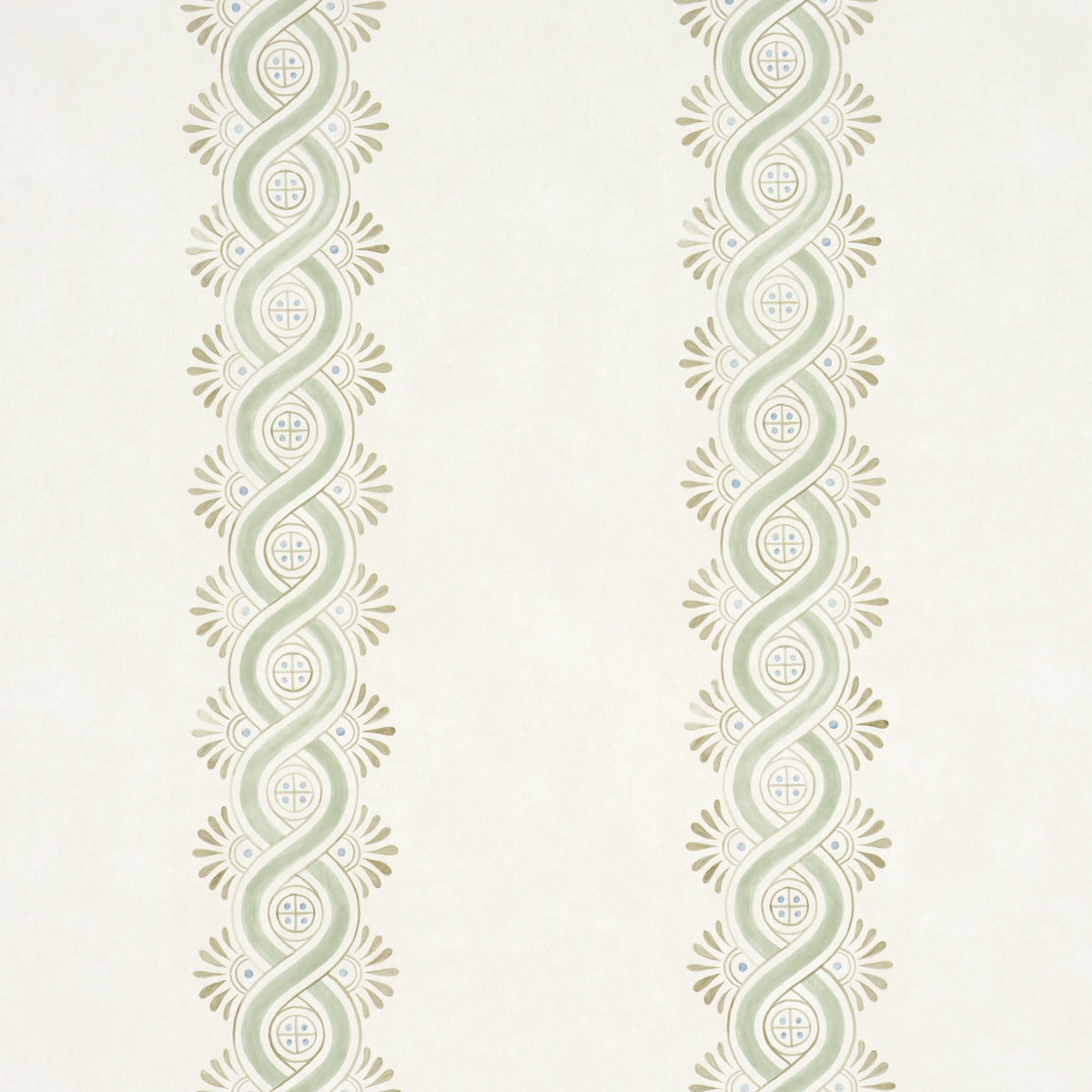 Purchase 5016461 | Leonidis Stripe, Green - Schumacher Wallpaper