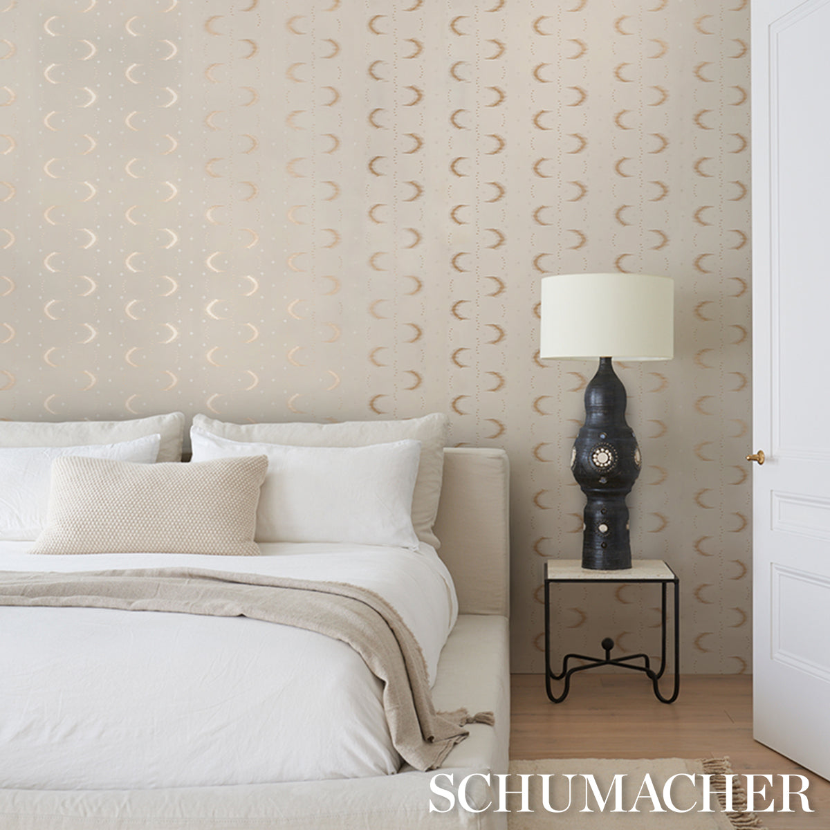 Purchase 5016471 | Aristelle, Bronze - Schumacher Wallpaper