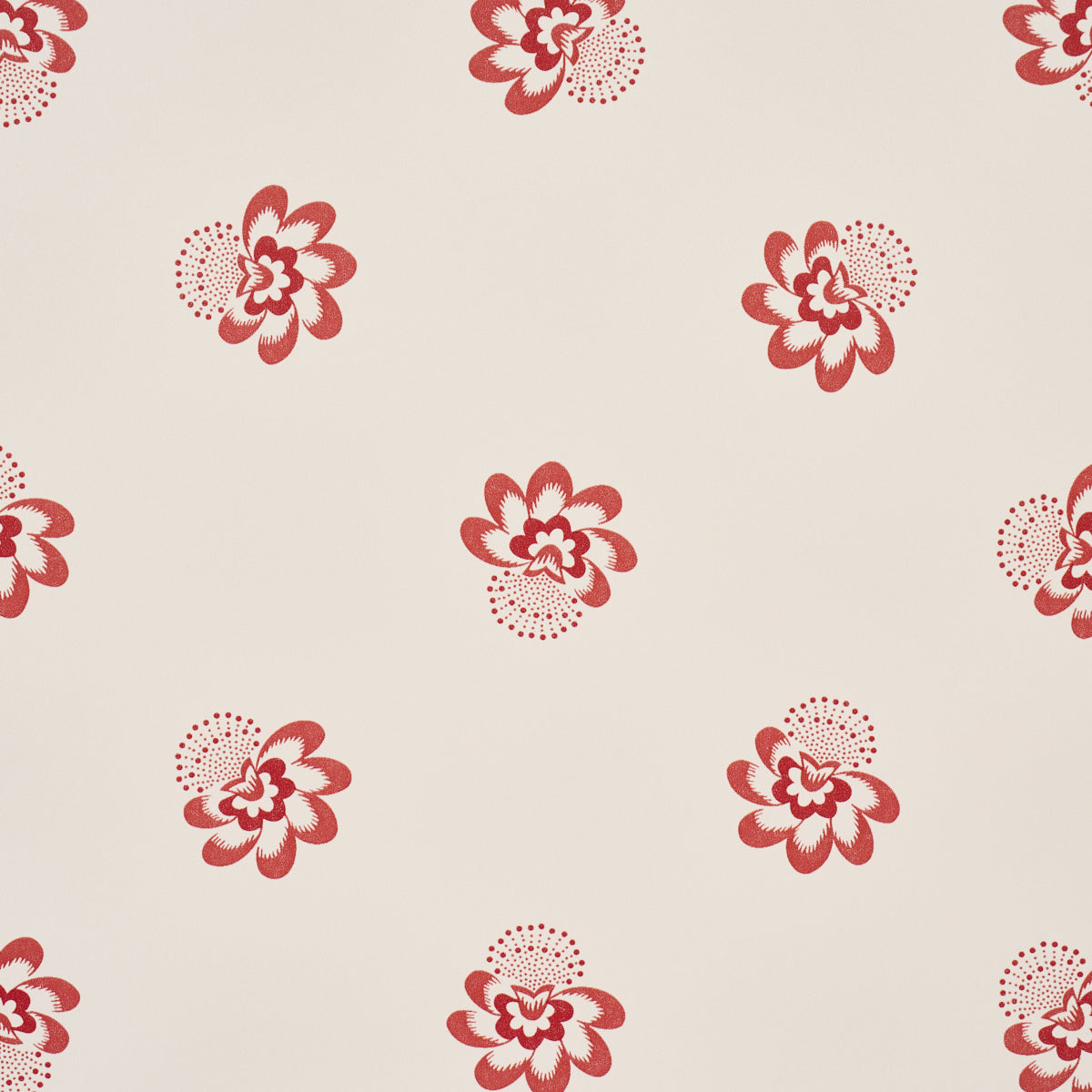 Purchase 5016480 | Auclair Floral, Red - Schumacher Wallpaper