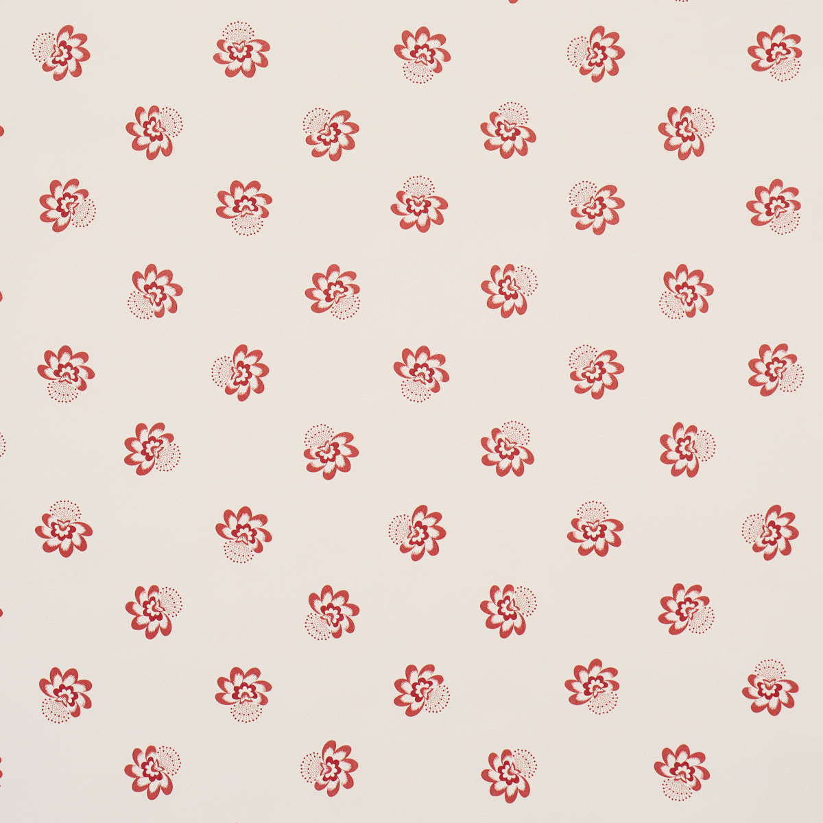 Purchase 5016480 | Auclair Floral, Red - Schumacher Wallpaper