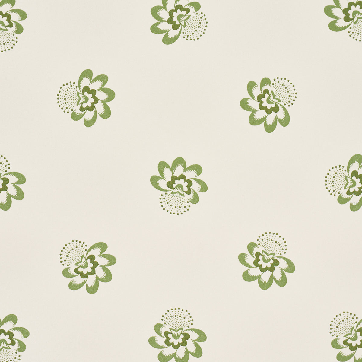 Purchase 5016482 | Auclair Floral, Green - Schumacher Wallpaper