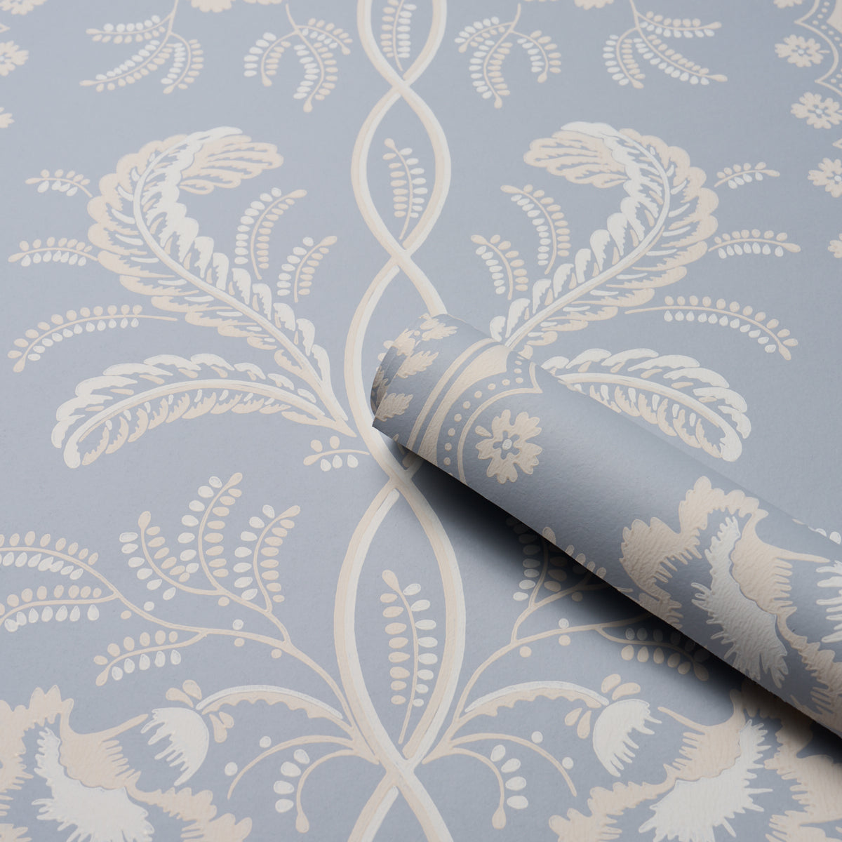 Purchase 5016490 | Bell Flowers, Light Blue - Schumacher Wallpaper