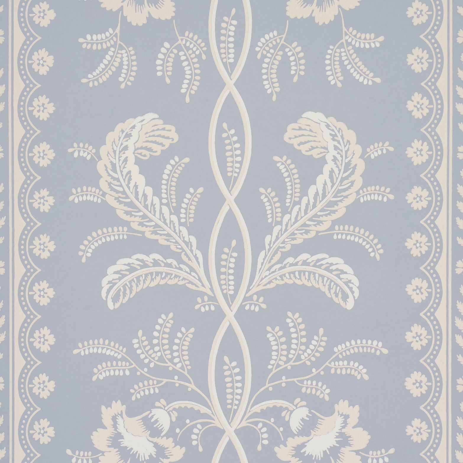 Purchase 5016490 | Bell Flowers, Light Blue - Schumacher Wallpaper
