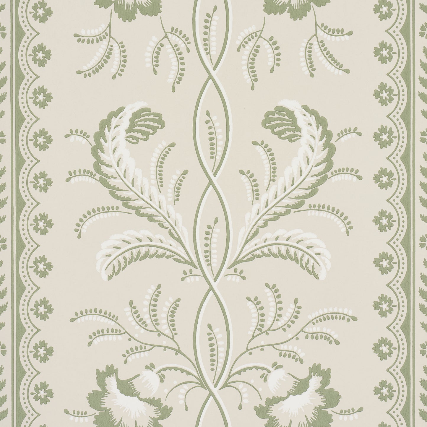 Purchase 5016491 | Bell Flowers, Green - Schumacher Wallpaper