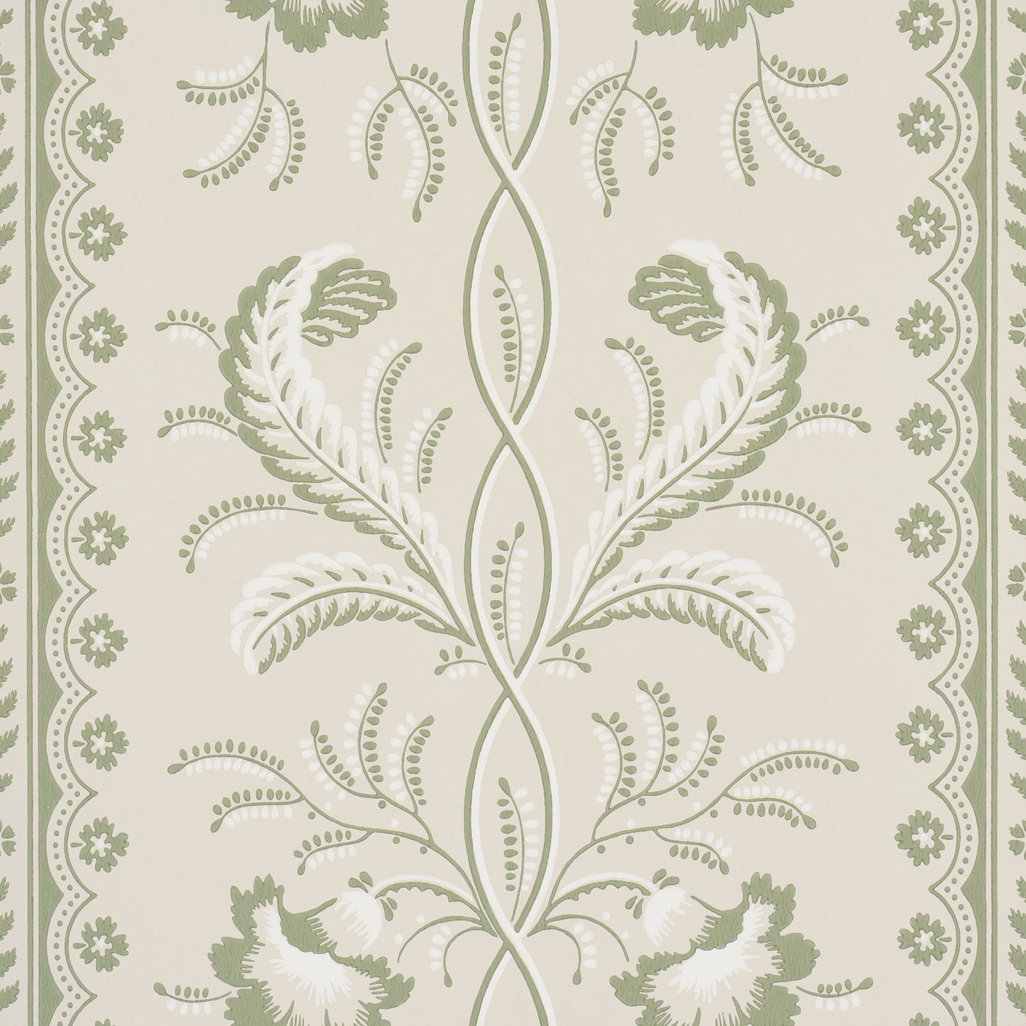 Purchase 5016491 | Bell Flowers, Green - Schumacher Wallpaper