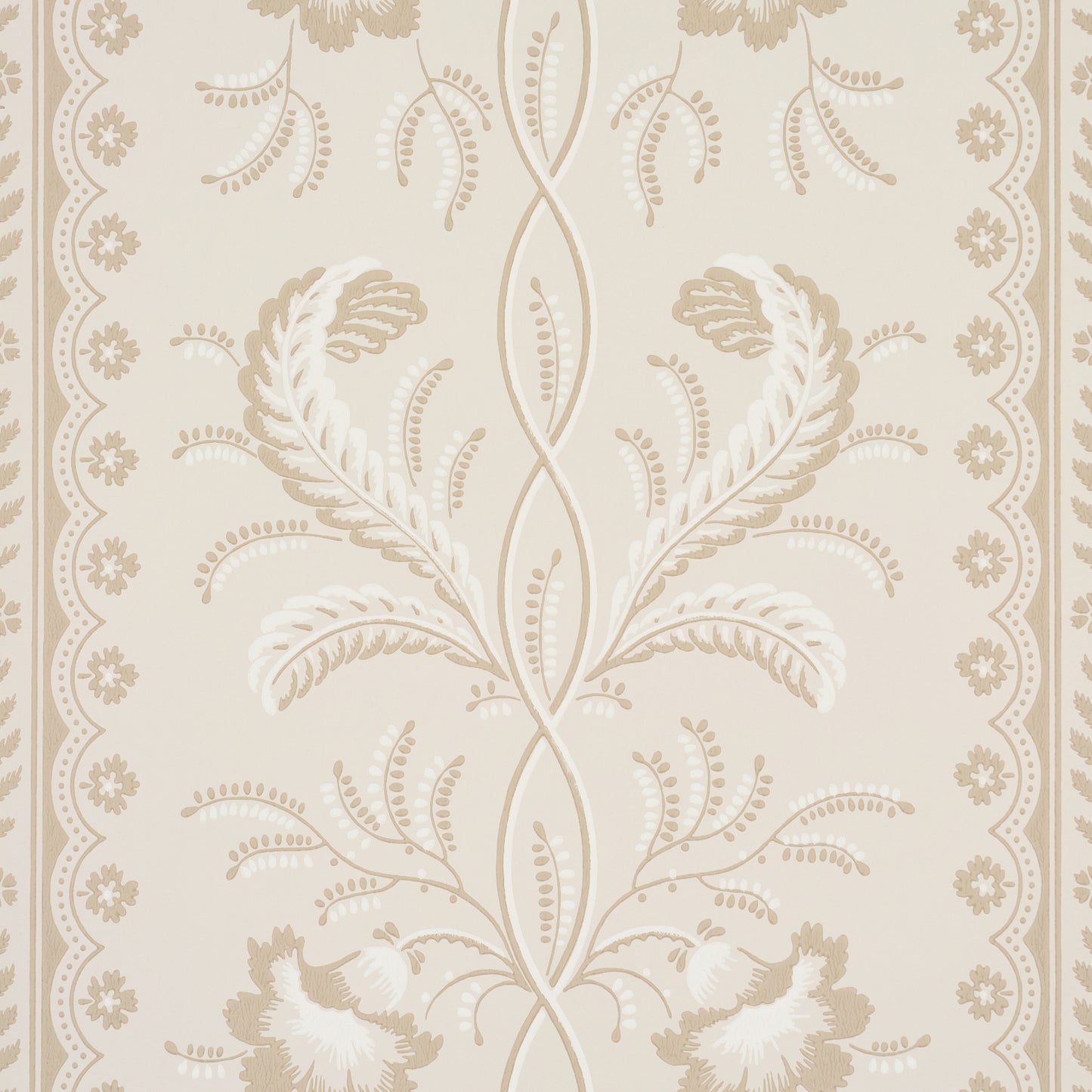 Purchase 5016492 | Bell Flowers, Neutral - Schumacher Wallpaper