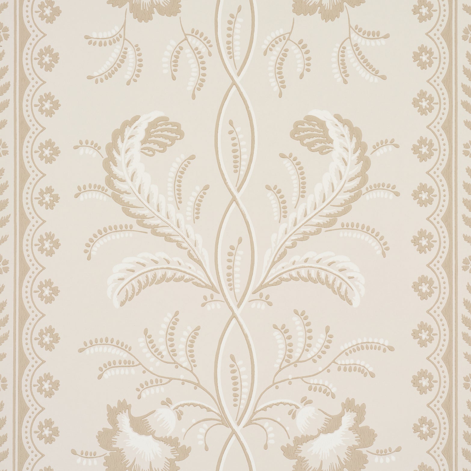 Purchase 5016492 | Bell Flowers, Neutral - Schumacher Wallpaper