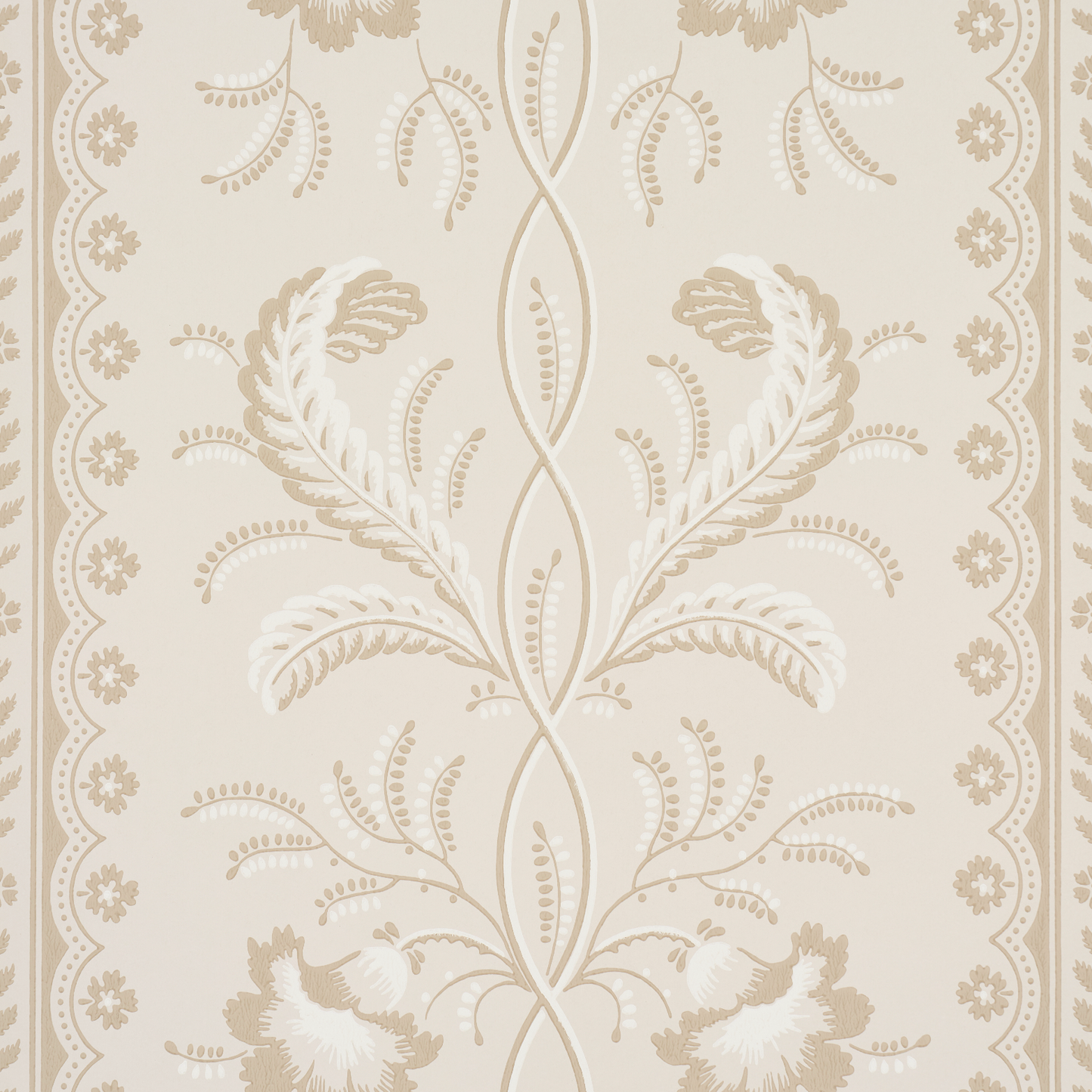 Purchase 5016492 | Bell Flowers, Neutral - Schumacher Wallpaper