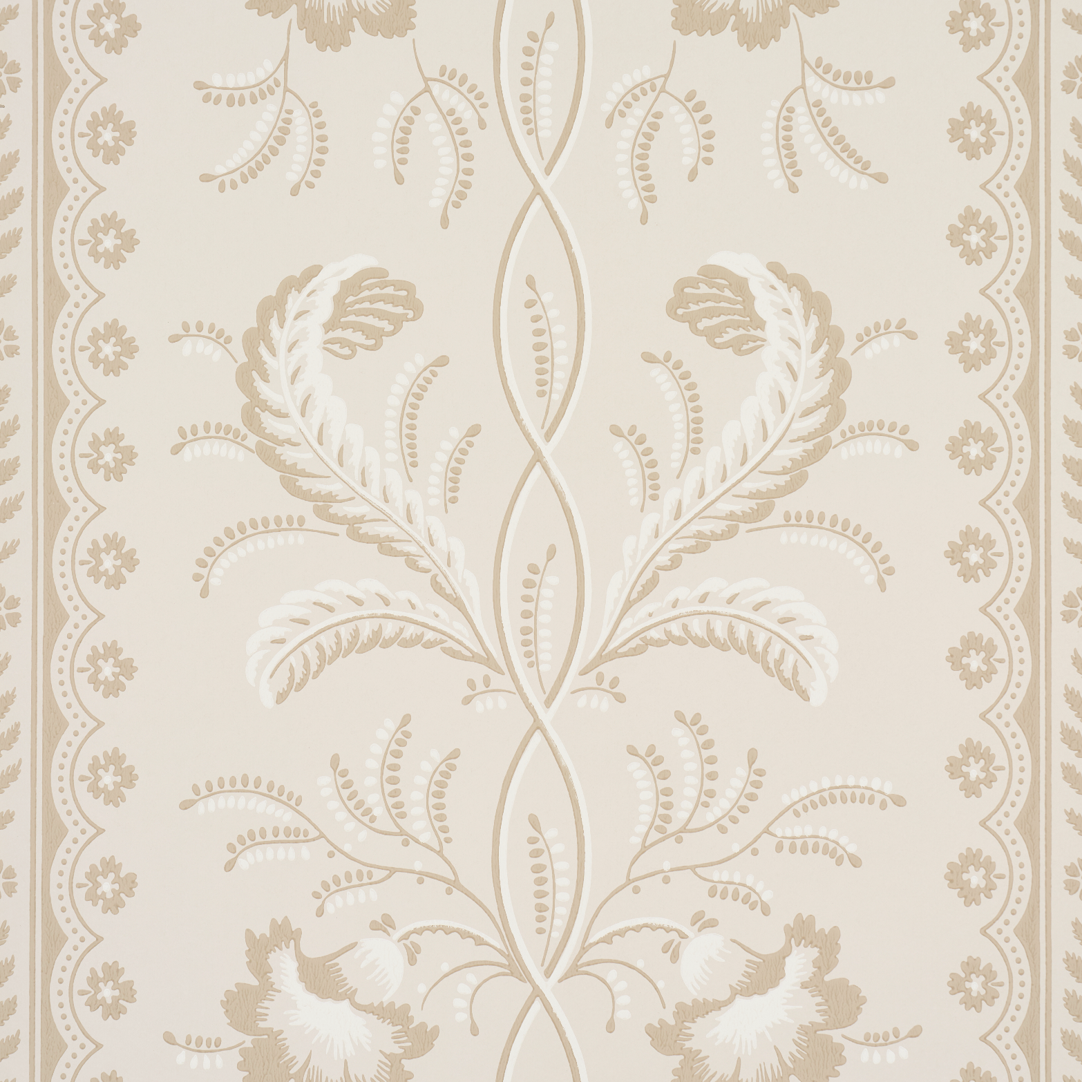Purchase 5016492 | Bell Flowers, Neutral - Schumacher Wallpaper