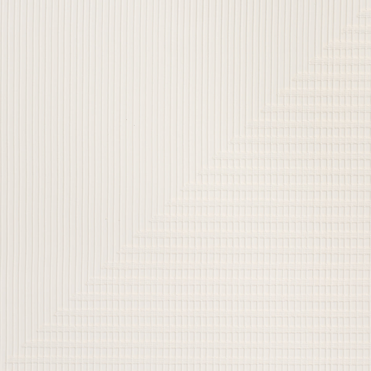 Purchase 5016521 | Hand Combed Triangles, White - Schumacher Wallpaper