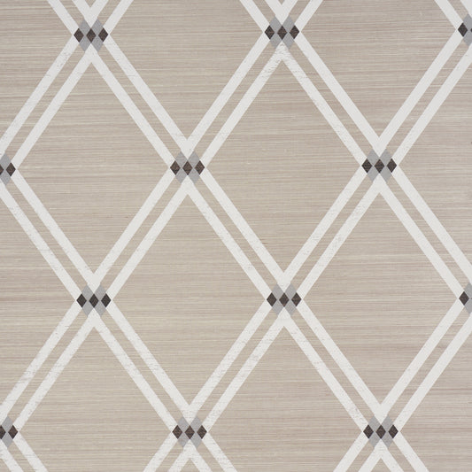 Purchase 5016540 | Asolo Sisal, Silver - Schumacher Wallpaper