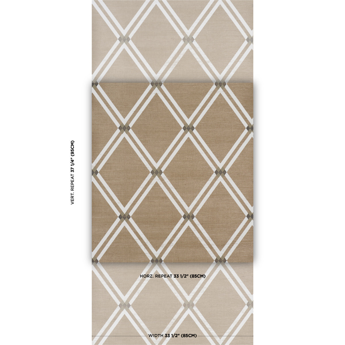 Purchase 5016541 | Asolo Sisal, Sepia - Schumacher Wallpaper