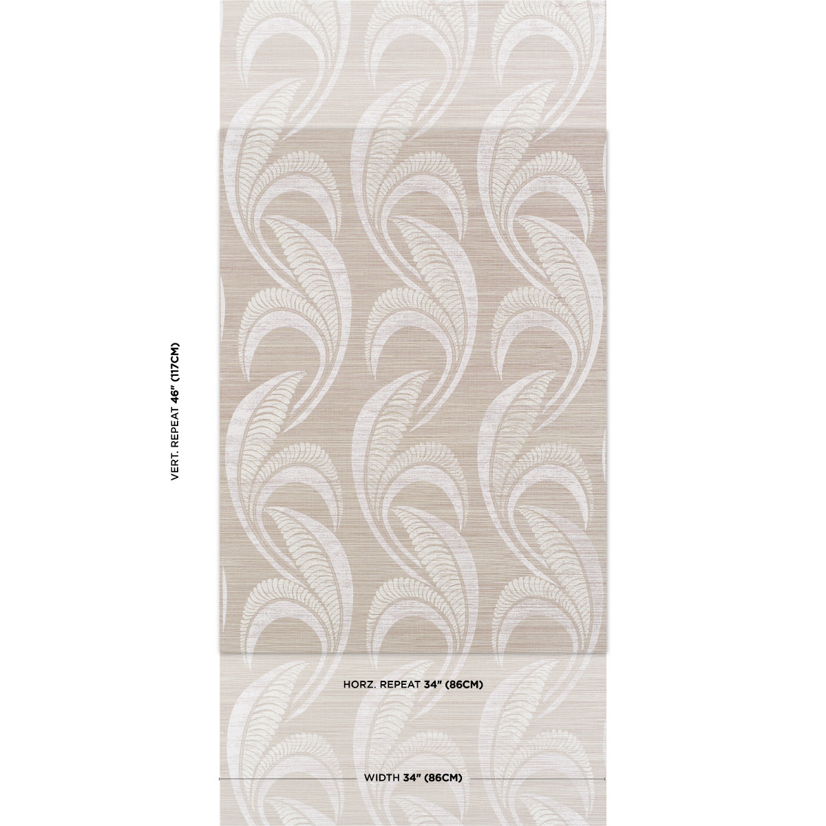 Purchase 5016551 | Banana Leaf Sisal, Silver - Schumacher Wallpaper